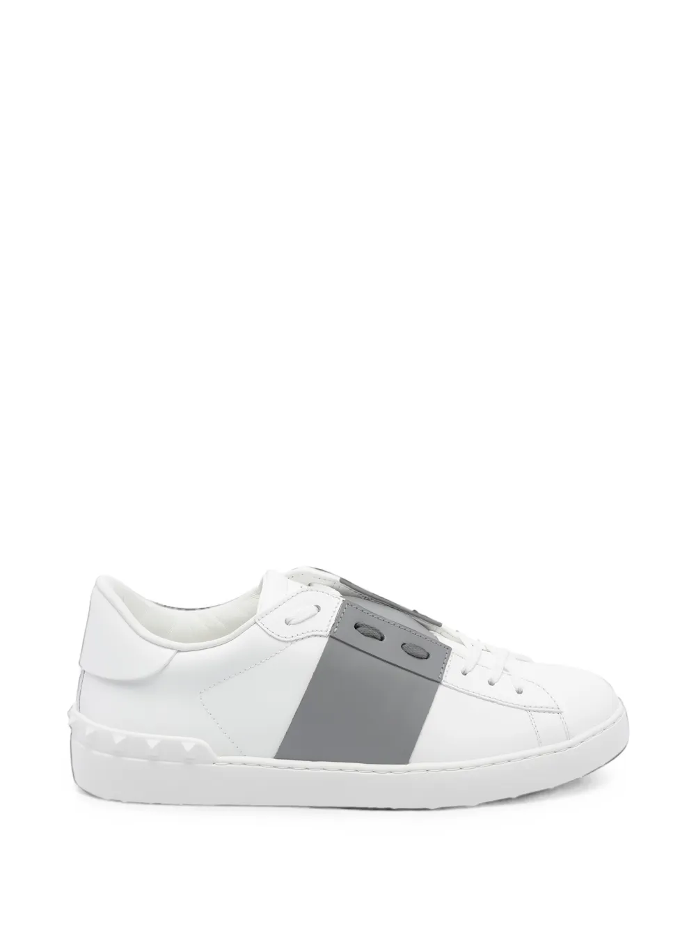 Valentino Garavani Open Rockstud lace-up sneakers Wit