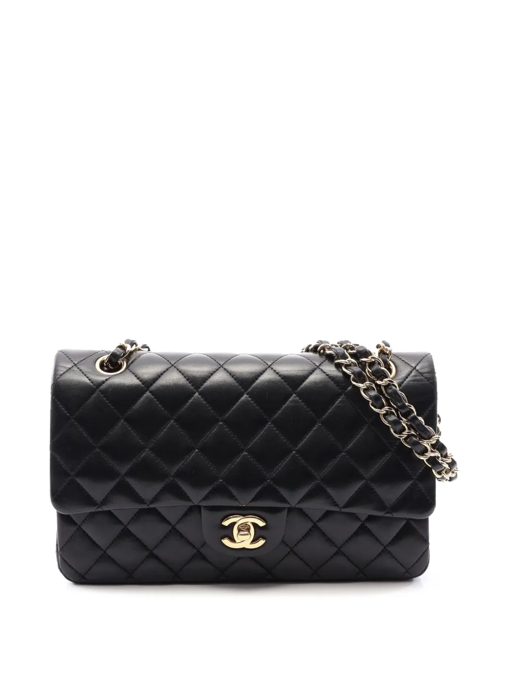 CHANEL Pre-Owned 2012 Medium Classic Lambskin Double Flap shoulder bag - Nero