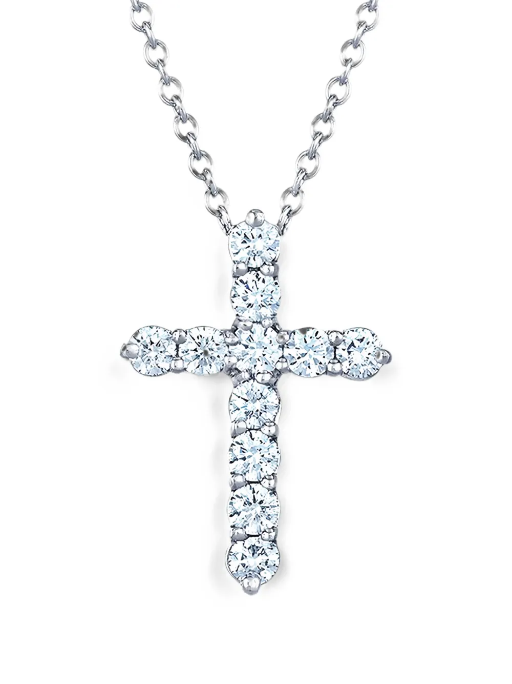 KWIAT diamond cross necklace - Argento