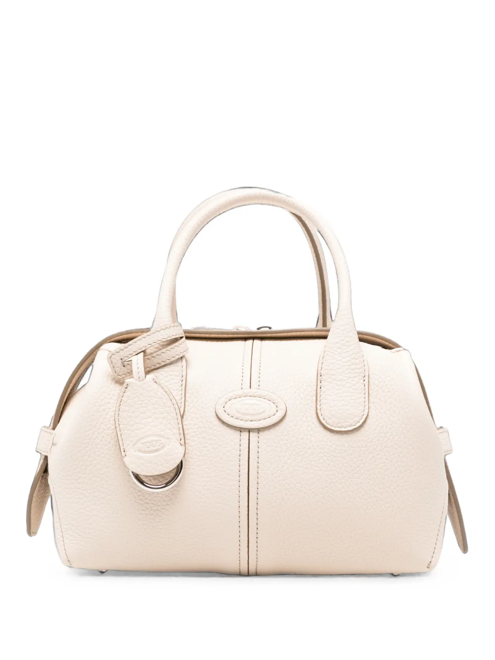 Tod's Di logo-embossed leather tote bag - Toni neutri