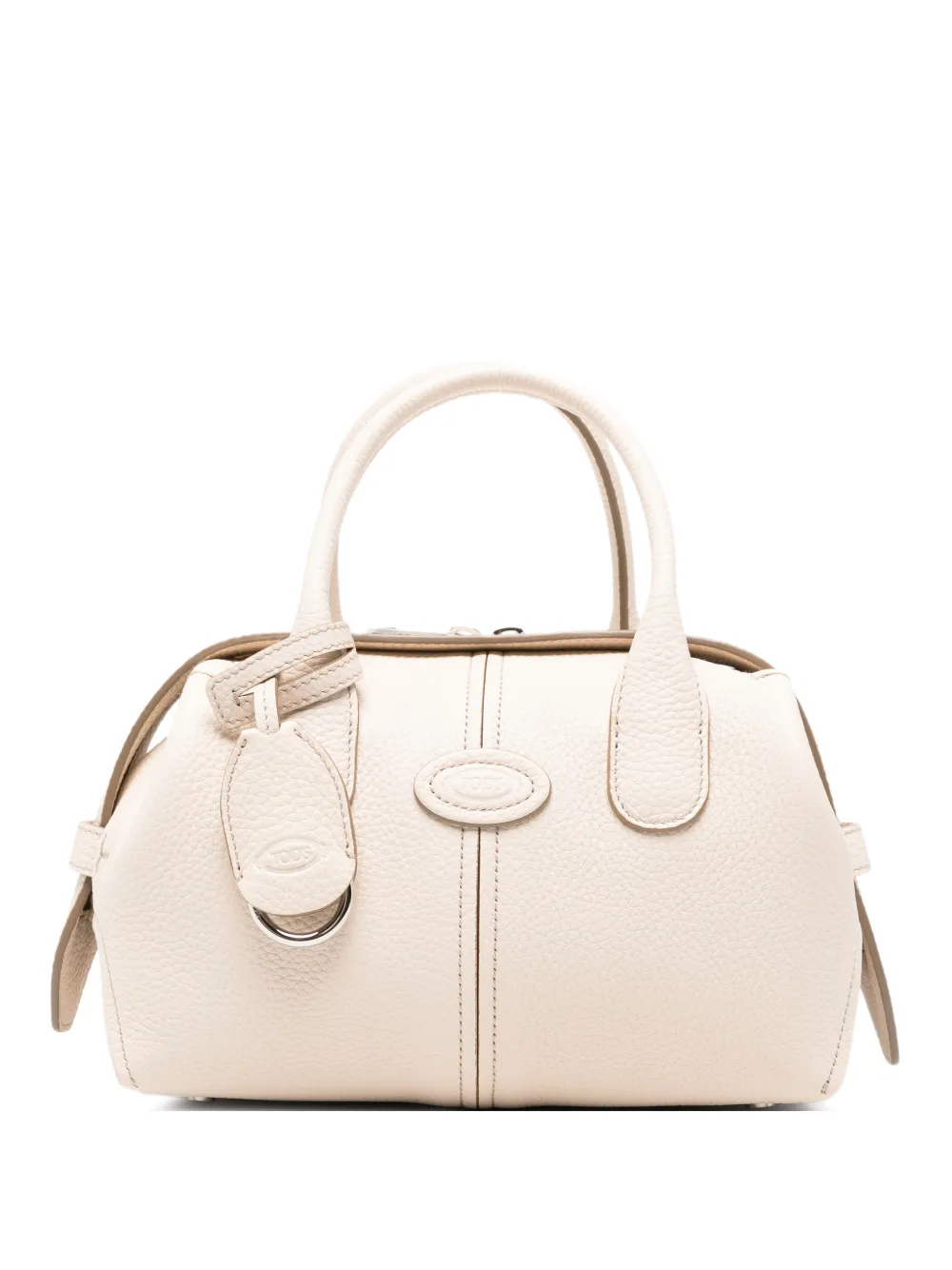 Tod's Di logo-embossed leather tote bag - Toni neutri