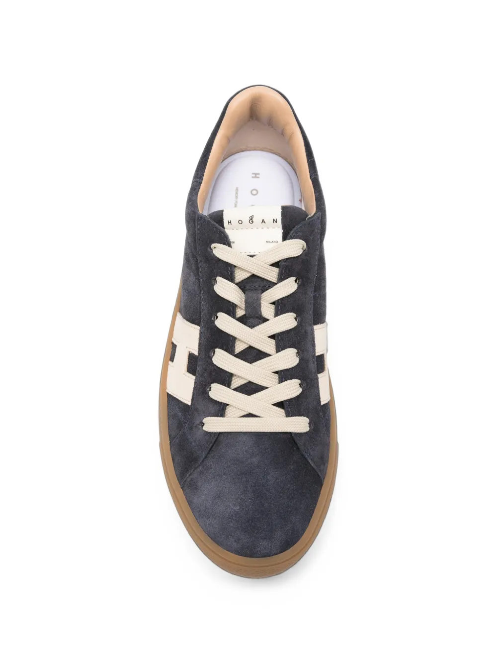 Hogan Sneakers met logopatch Blauw