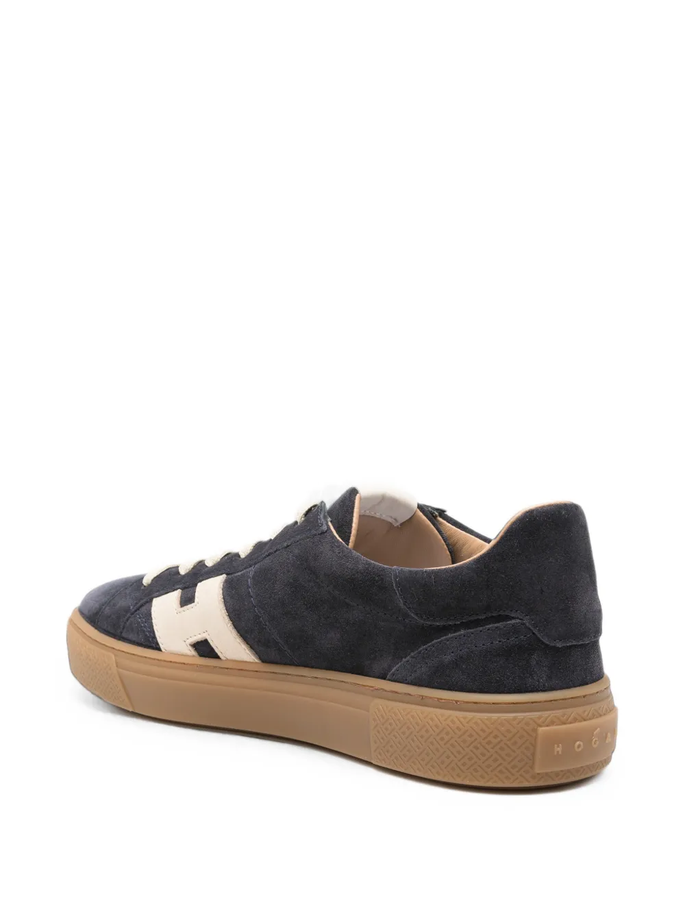 Hogan Sneakers met logopatch Blauw