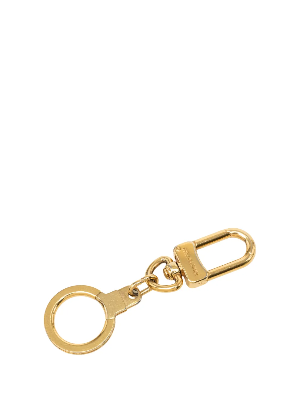Louis Vuitton Pre-Owned 2000-2026 Gold Plated Bolt Extender Ring key chain - Oro
