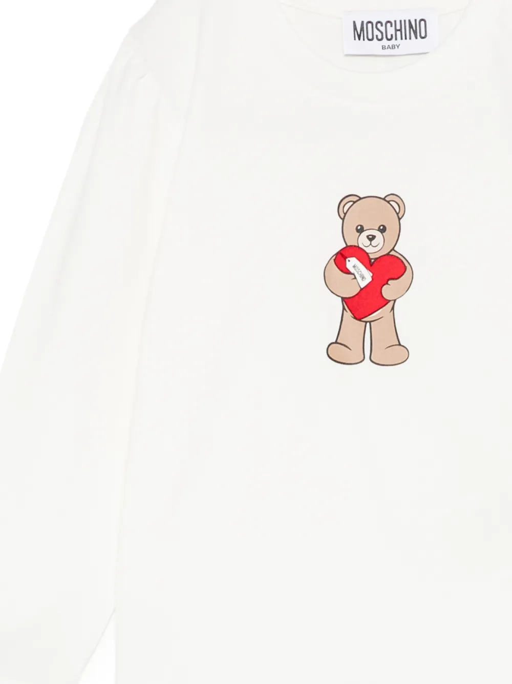 Moschino Kids Teddy Bear print T-shirt Wit