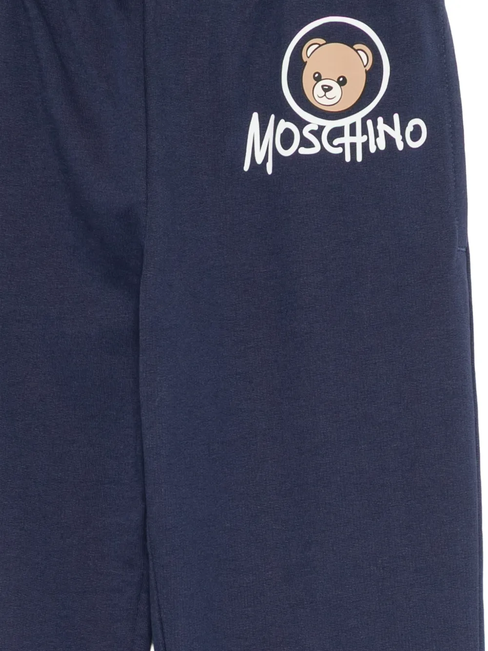 Moschino Kids Teddy Bear trainingsbroek met logo-print Blauw