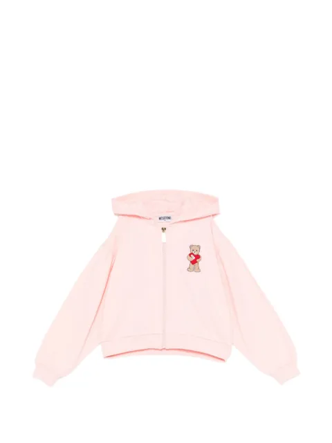 Moschino Kids hoodie zippé à imprimé Teddy Bear