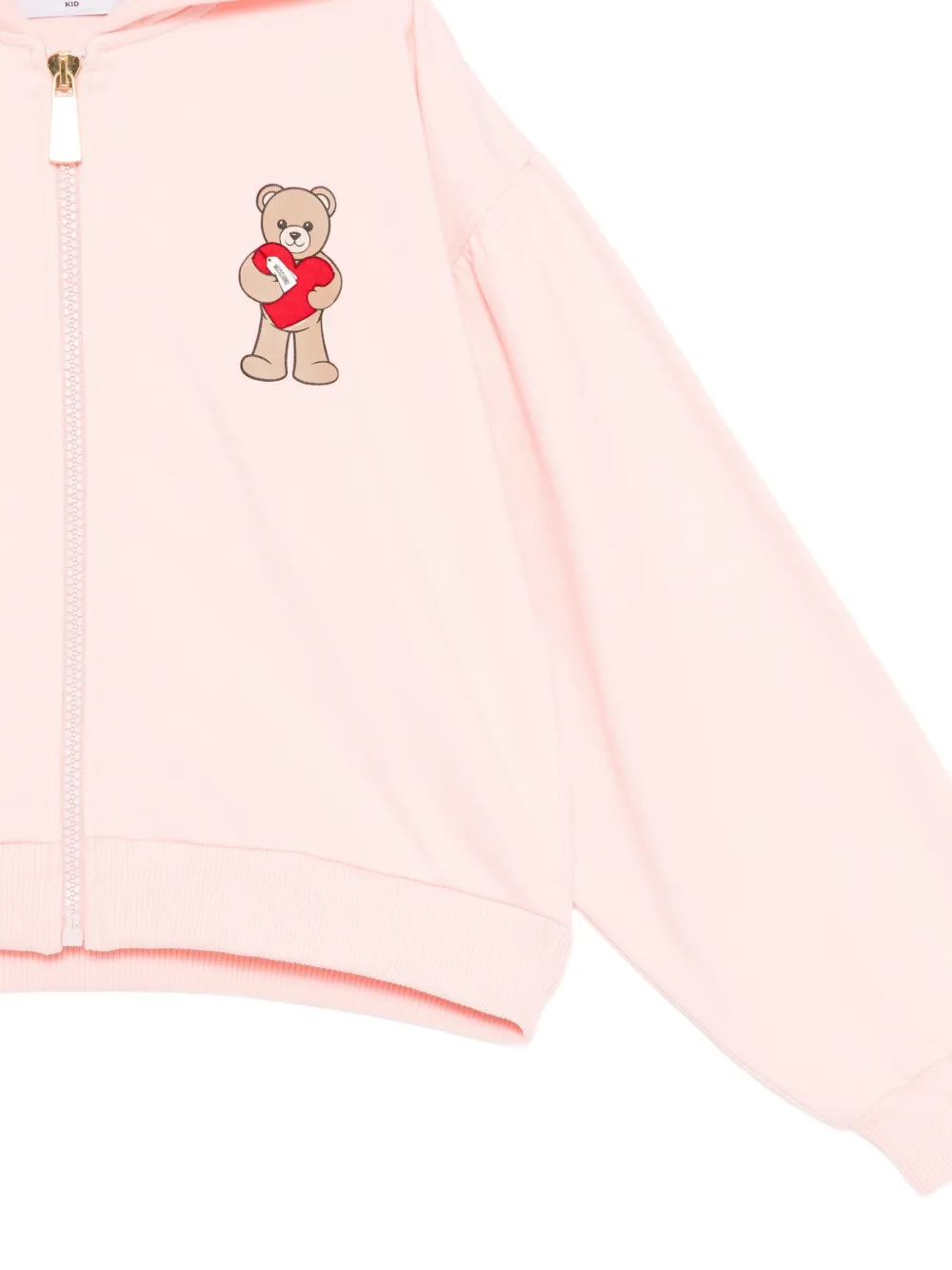 Moschino Kids Hoodie met teddybeerprint Roze