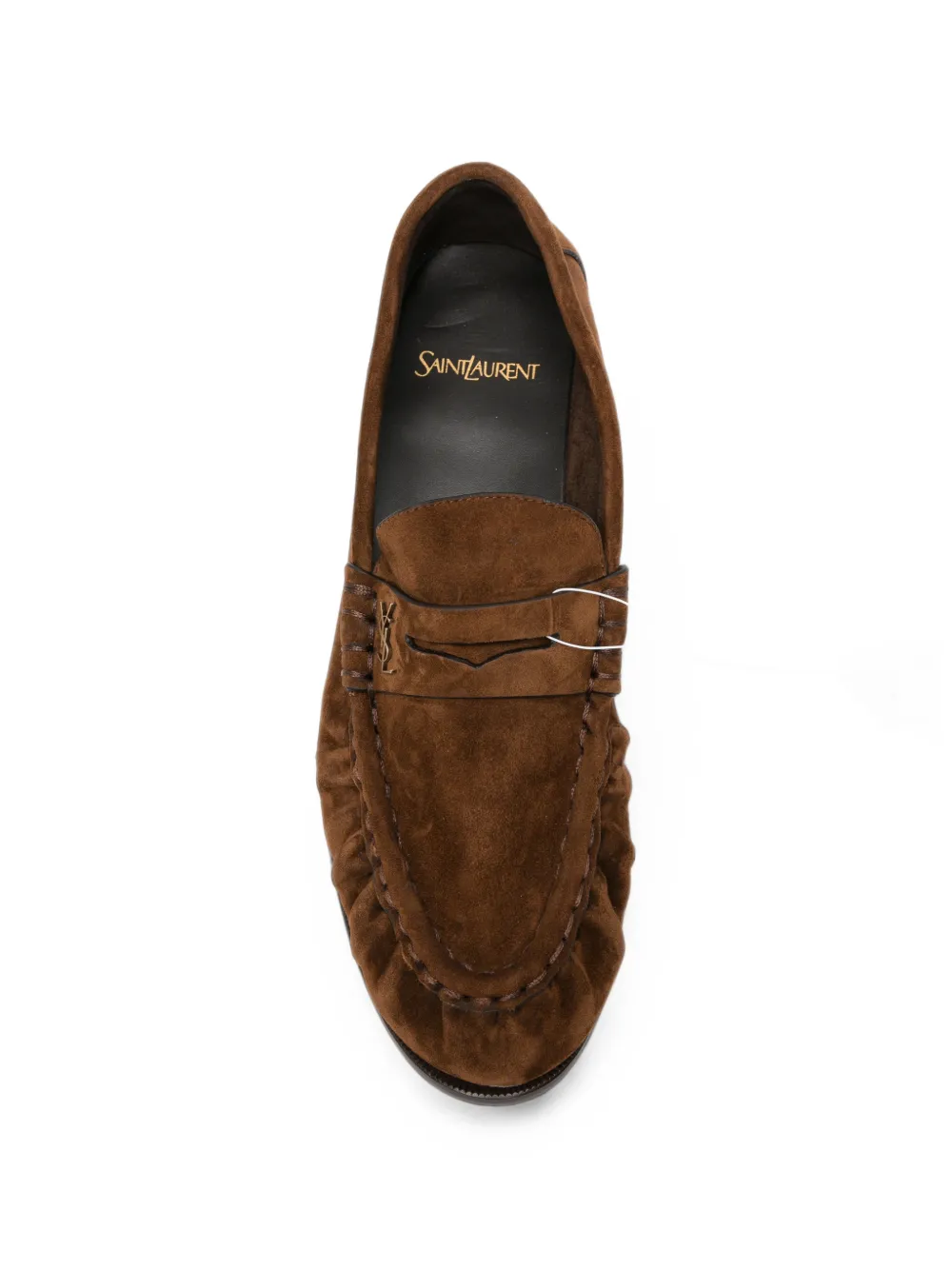 Saint Laurent Le Loafer suede loafers Bruin