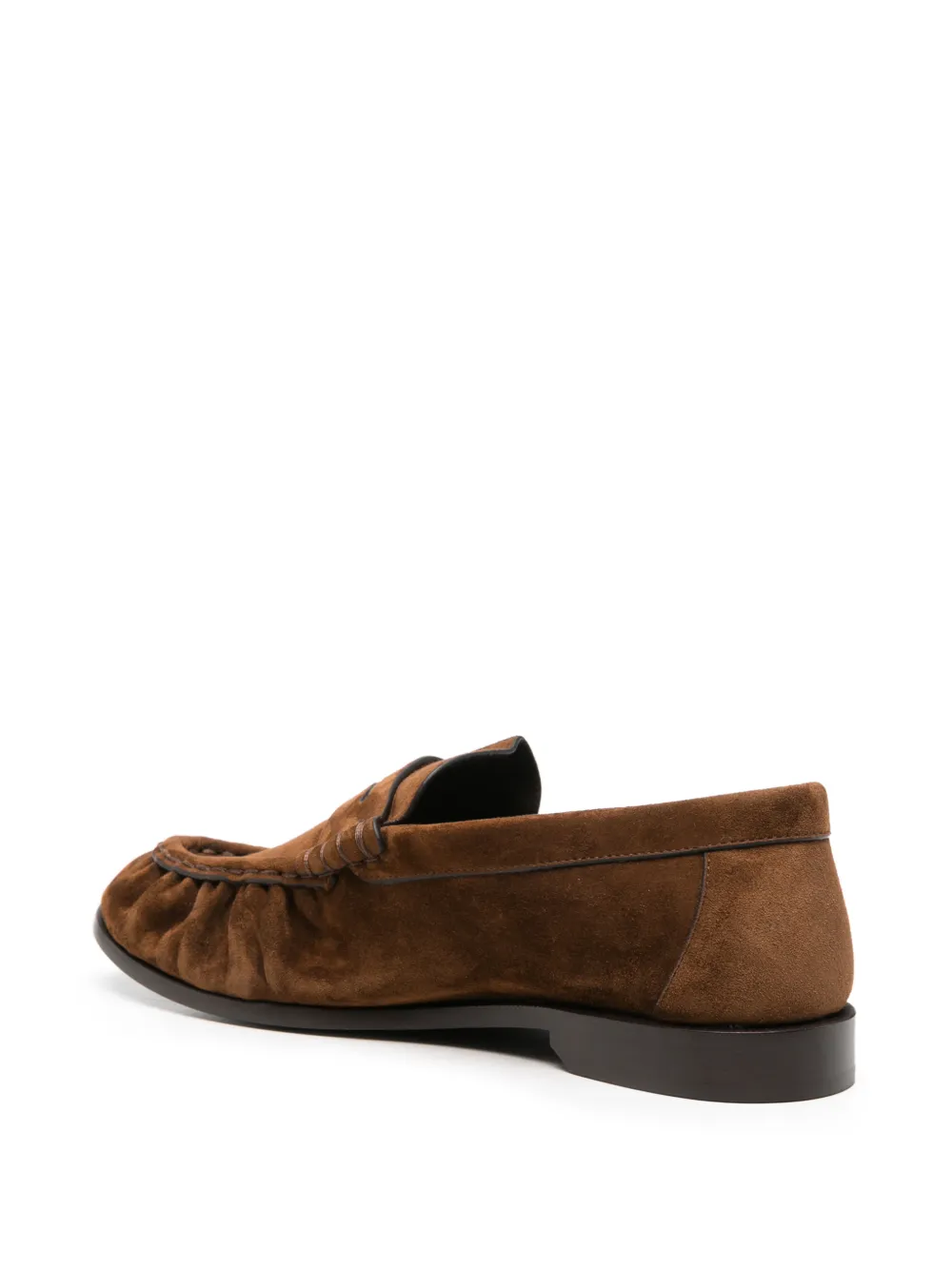 Saint Laurent Le Loafer suede loafers Bruin