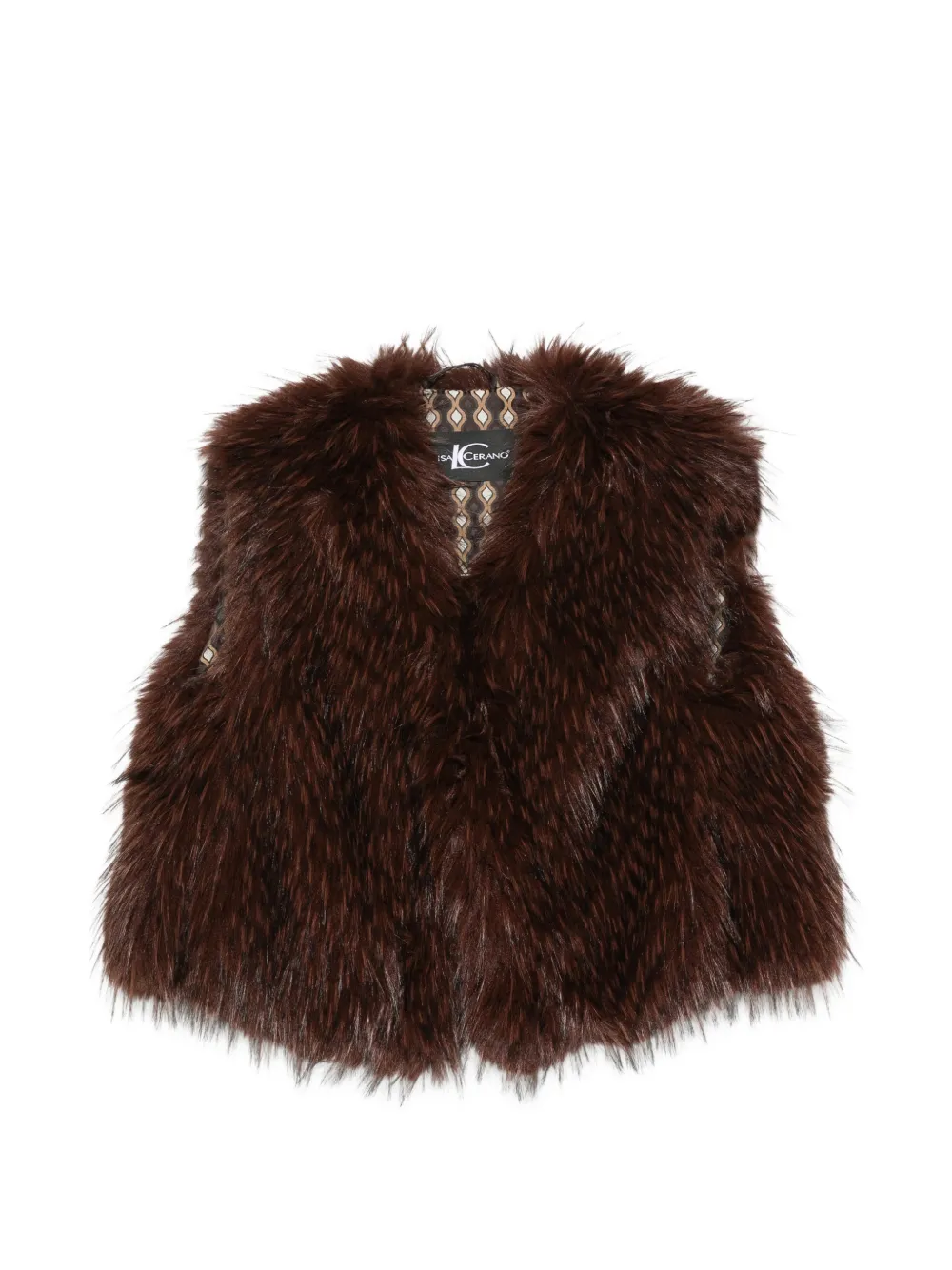 Luisa Cerano faux-fur gilet