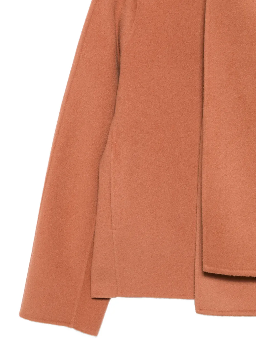 Luisa Cerano scarf-detail wool jacket Oranje