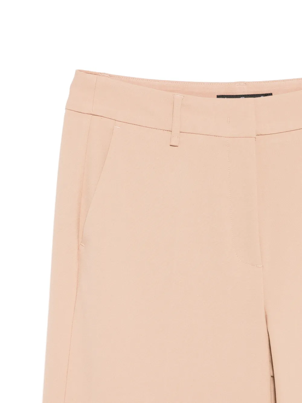 Luisa Cerano Plooibroek met wijde pijpen Beige