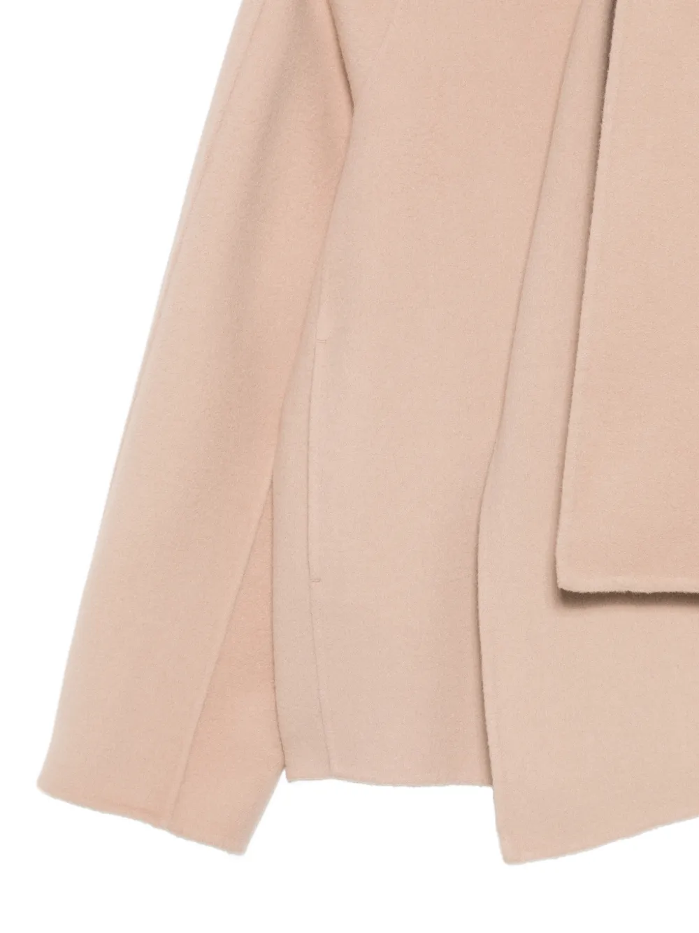 Luisa Cerano Wollen jack met sjaaldetail Beige
