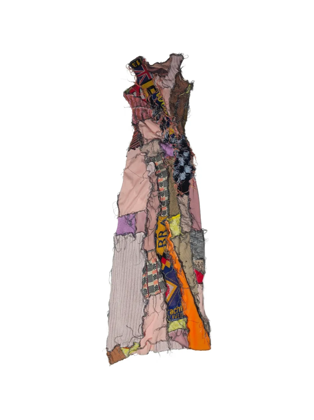 Borbala Abito asimmetrico con design patchwork - Toni neutri