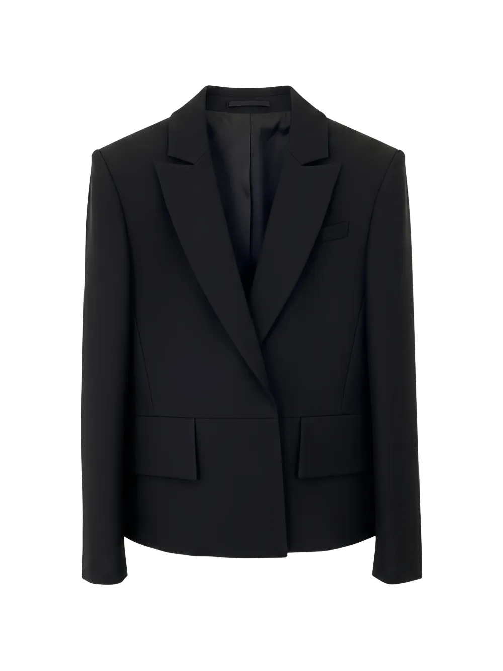 Valentino Garavani single-breasted flap-pocket blazer - Schwarz