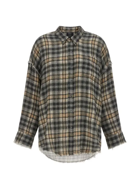 R13 plaid-pattern shirt