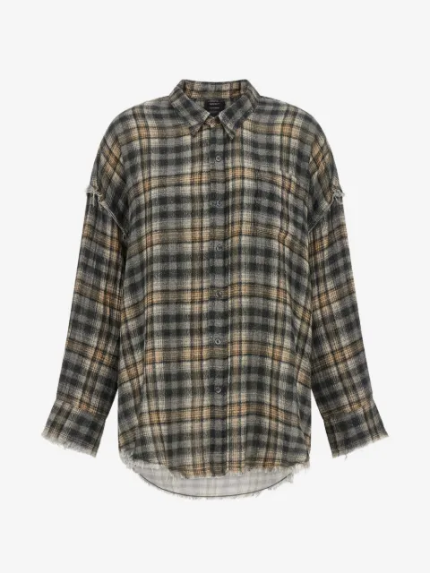 R13 plaid-pattern shirt