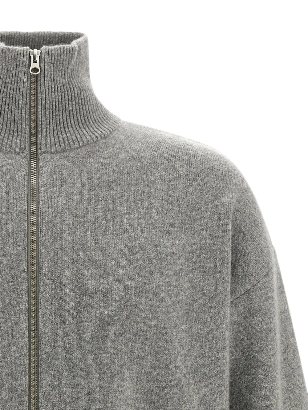 extreme cashmere n°319 Xtra Out vest met rits Grijs