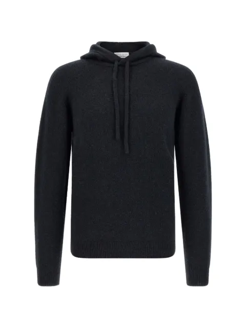 Roberto Collina drawstring-hood ribbed-trim hoodie