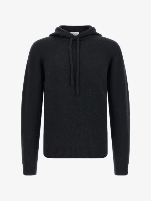 Roberto Collina drawstring-hood ribbed-trim hoodie