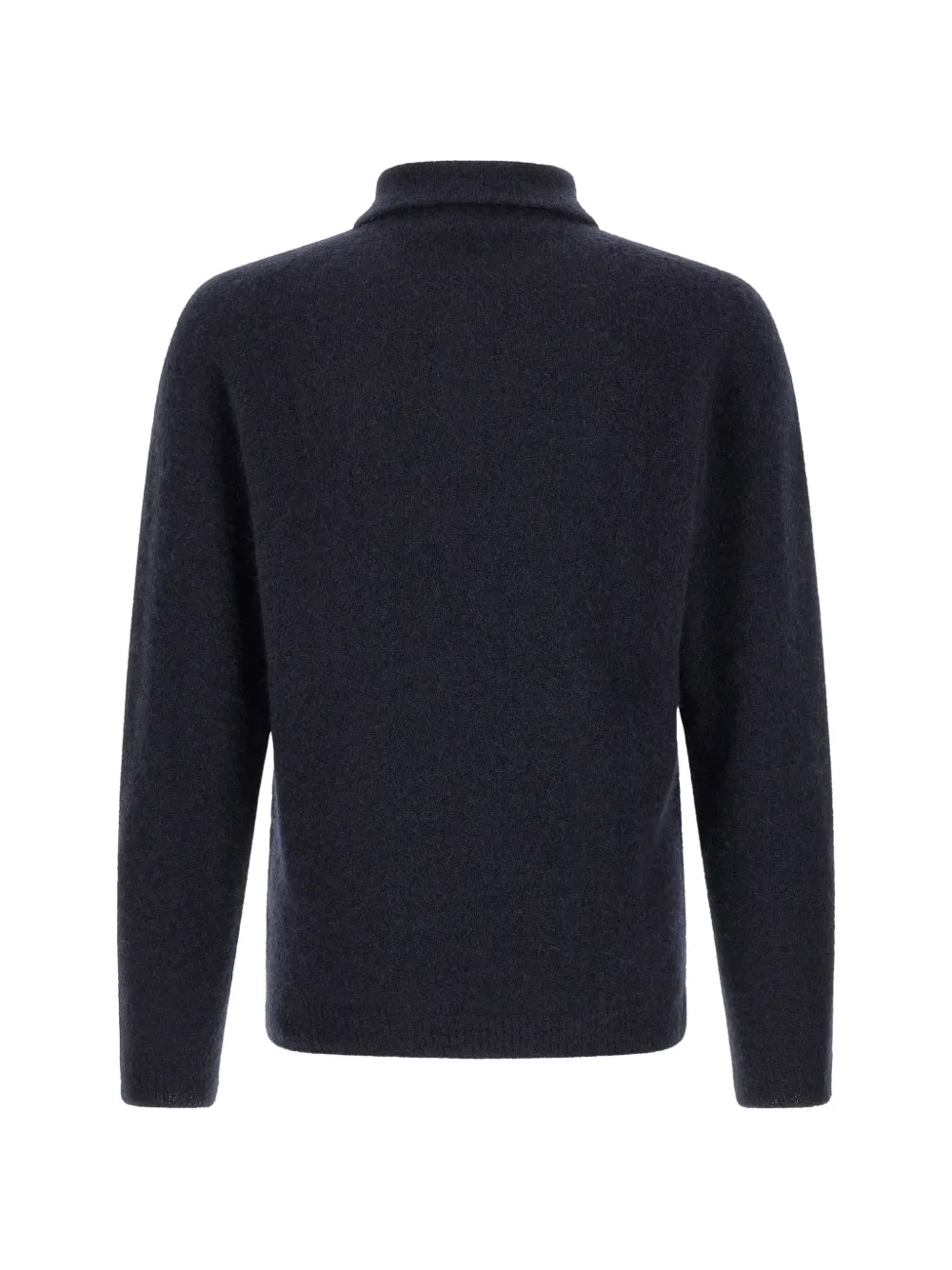 Roberto Collina Geborsteld poloshirt met lange mouwen Blauw