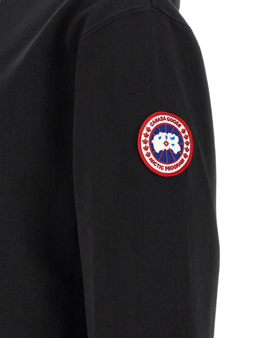 Canada Goose Loon hoodie met logopatch en rits Zwart