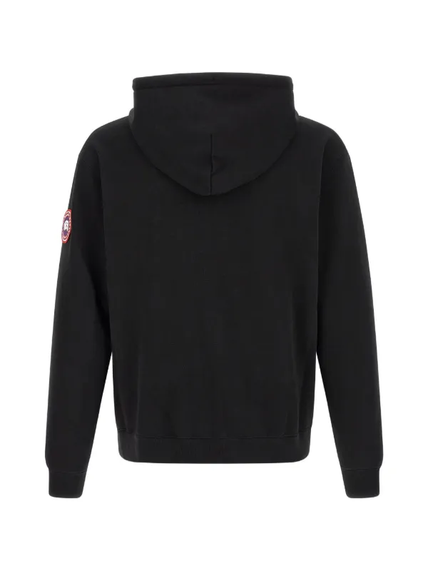 Canada Goose Loon logo-patch zip-up Hoodie | Black | FARFETCH