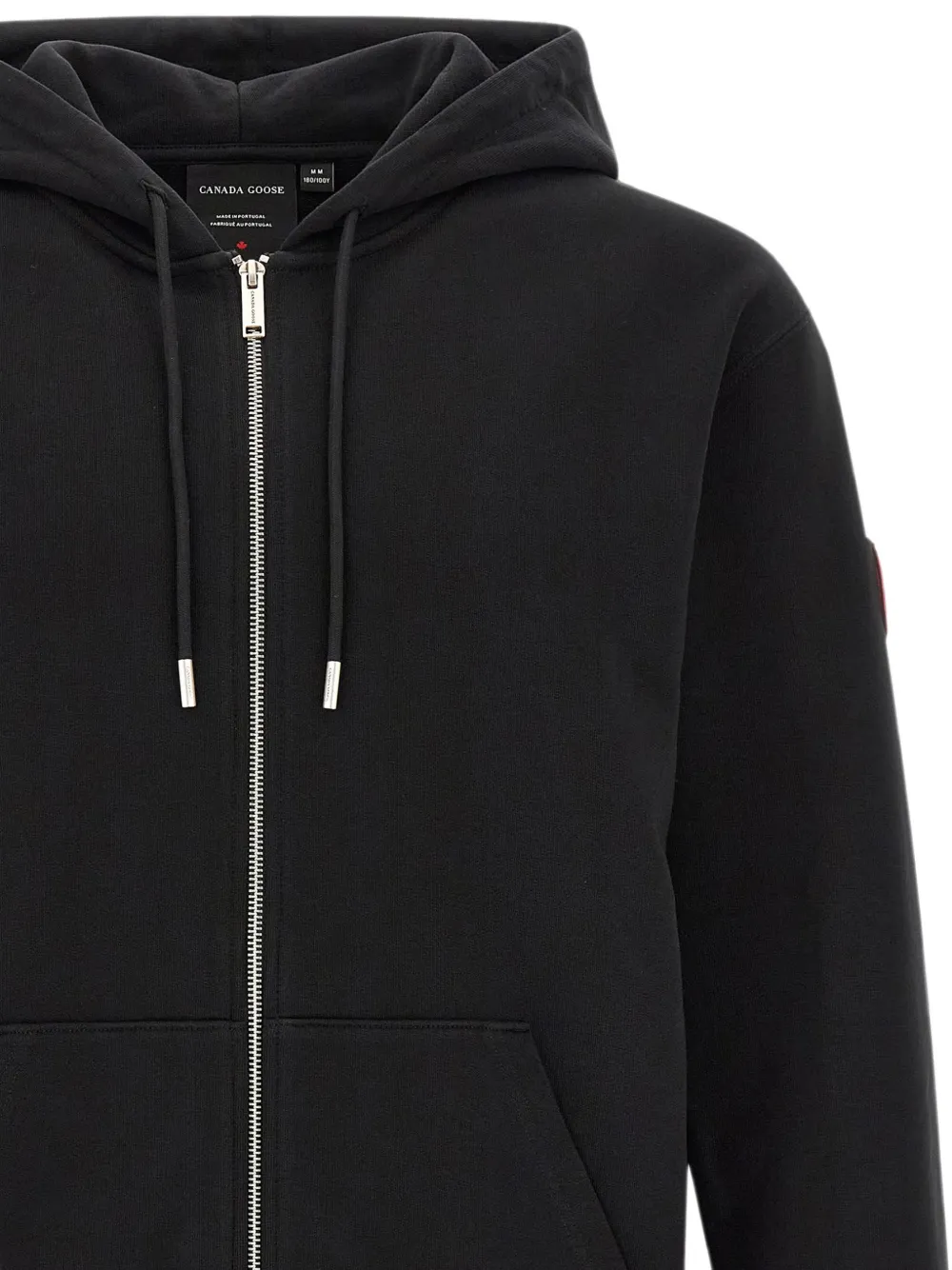 Canada Goose Loon hoodie met logopatch en rits Zwart