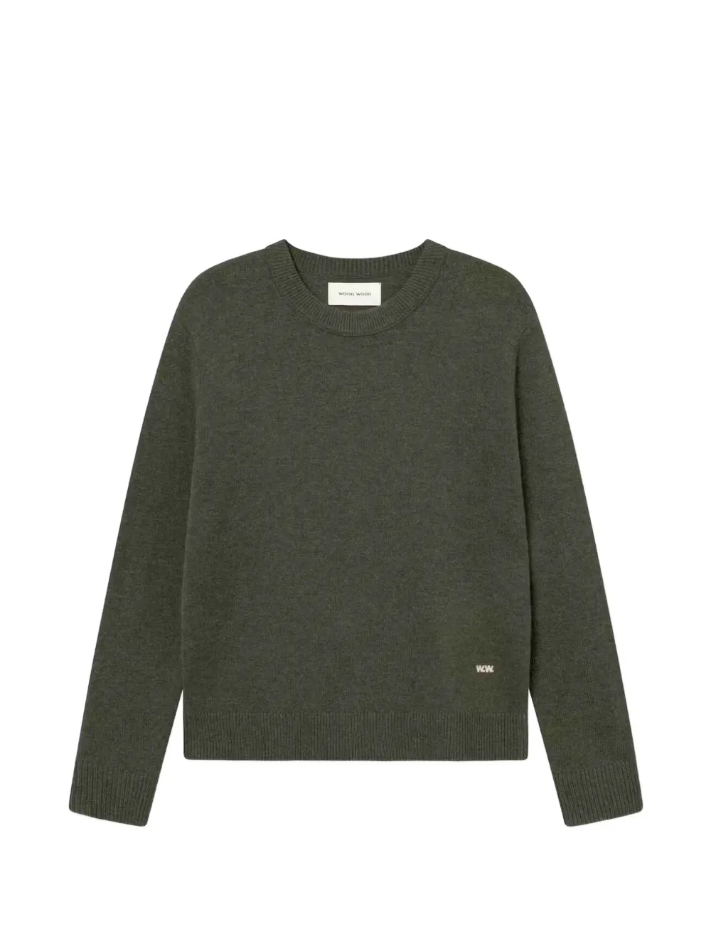 Wood Wood WWlogo sweater - Verde