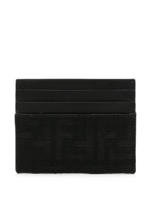 FENDI FF logo-pattern cardholder