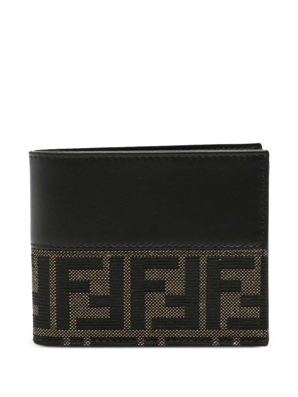 FENDI Portafoglio bi-fold con applicazione - Marrone