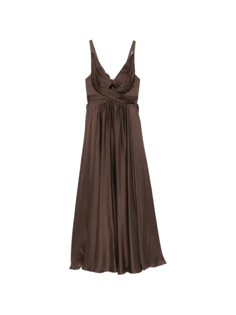 ZIMMERMANN ruched cut-out maxi dress