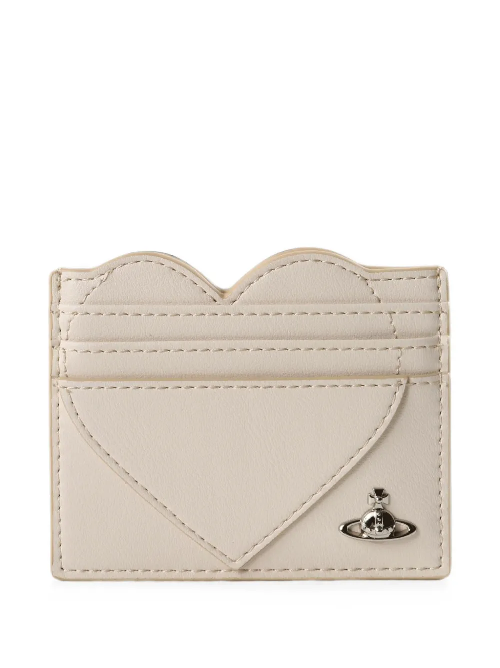 Vivienne Westwood heart-shaped Orb-plaque cardholder - Toni neutri