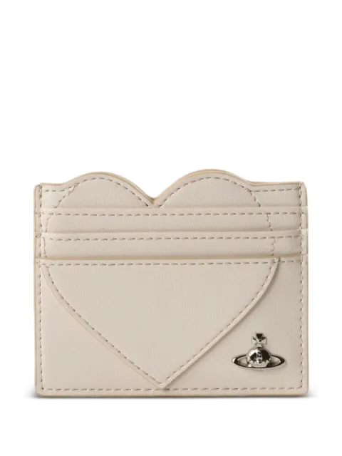 Vivienne Westwood heart-shaped Orb-plaque cardholder
