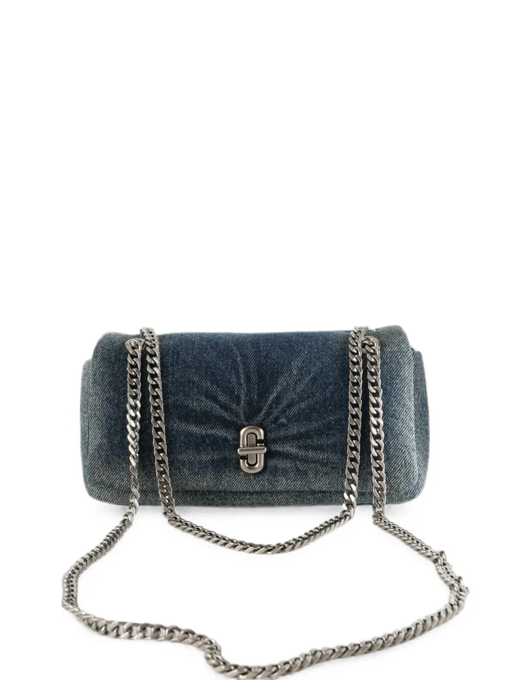 Marc Jacobs denim chain-link shoulder bag - Blu