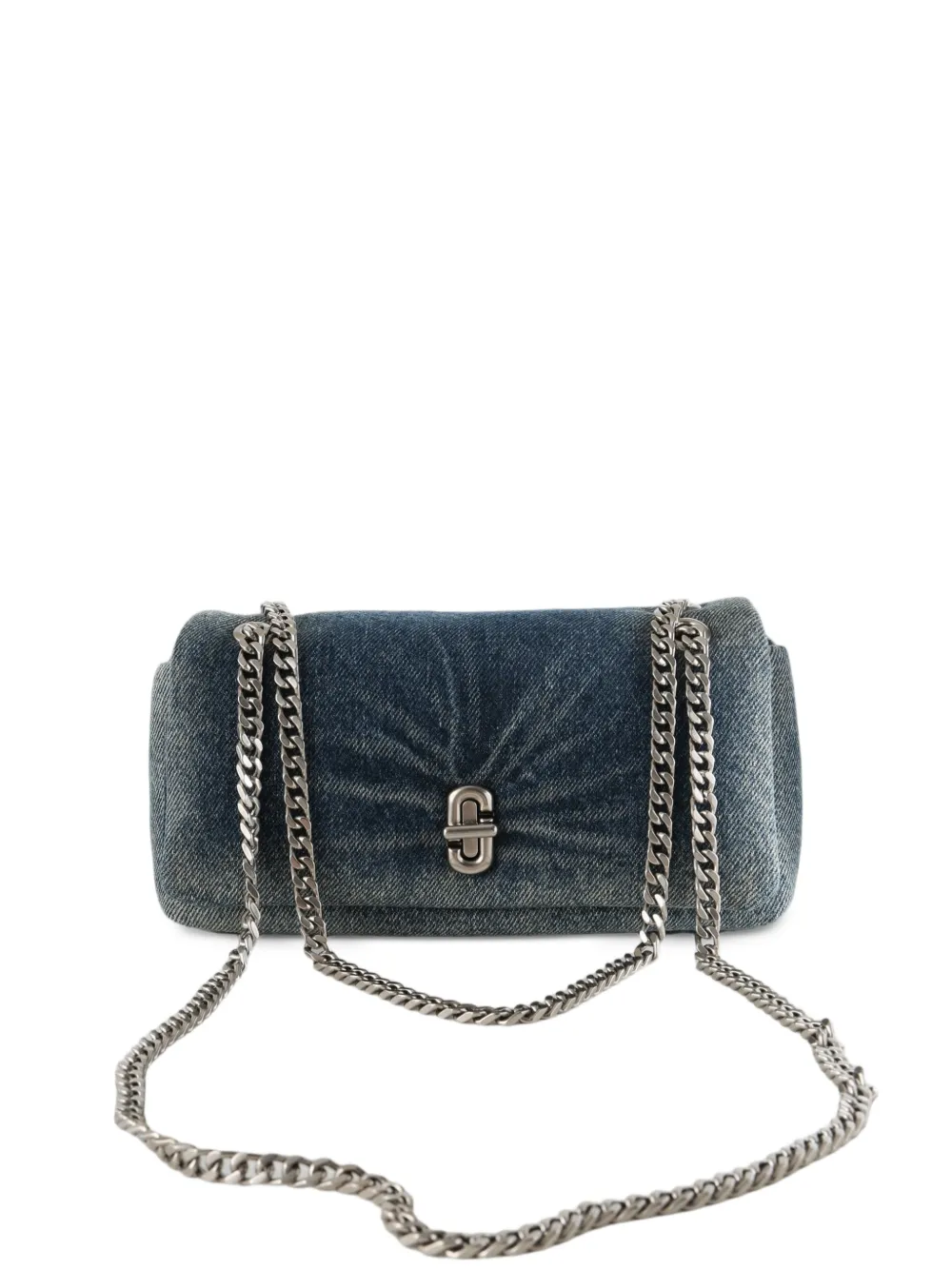 Marc Jacobs denim chain-link shoulder bag - Blu