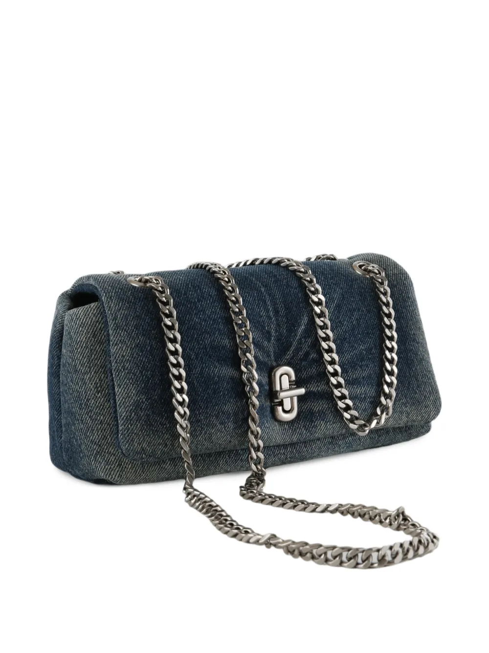 Marc Jacobs Denim schoudertas met ketting Blauw