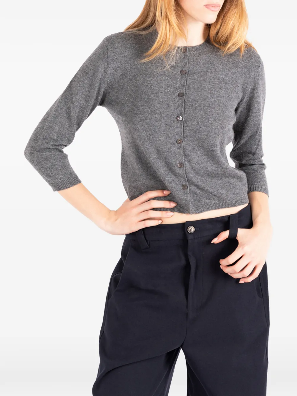 Société Anonyme Ingrid cropped vest met knopen Grijs