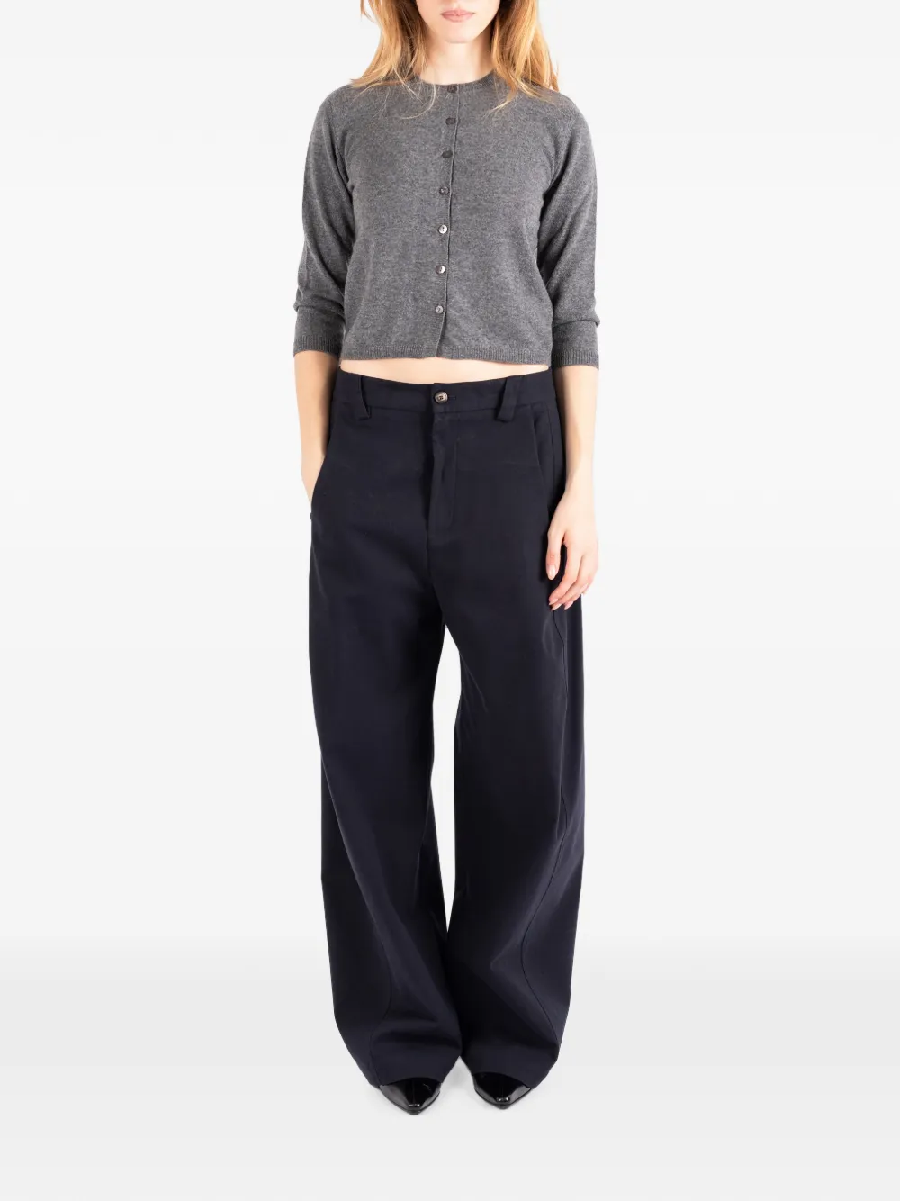 Société Anonyme Ingrid cropped vest met knopen Grijs