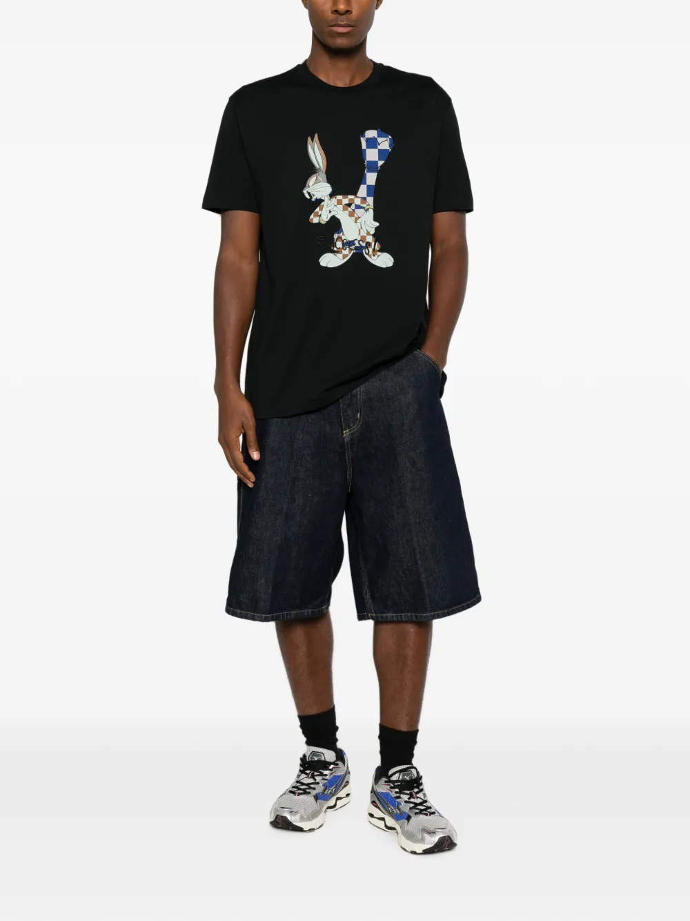 Iceberg x Bugs Bunny T-shirt met korte mouwen Zwart