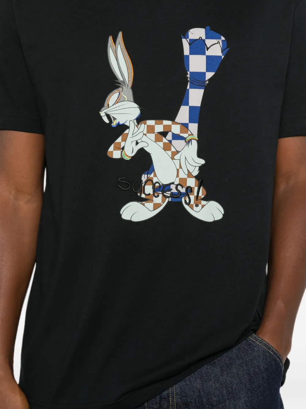 Iceberg x Bugs Bunny T-shirt met korte mouwen Zwart