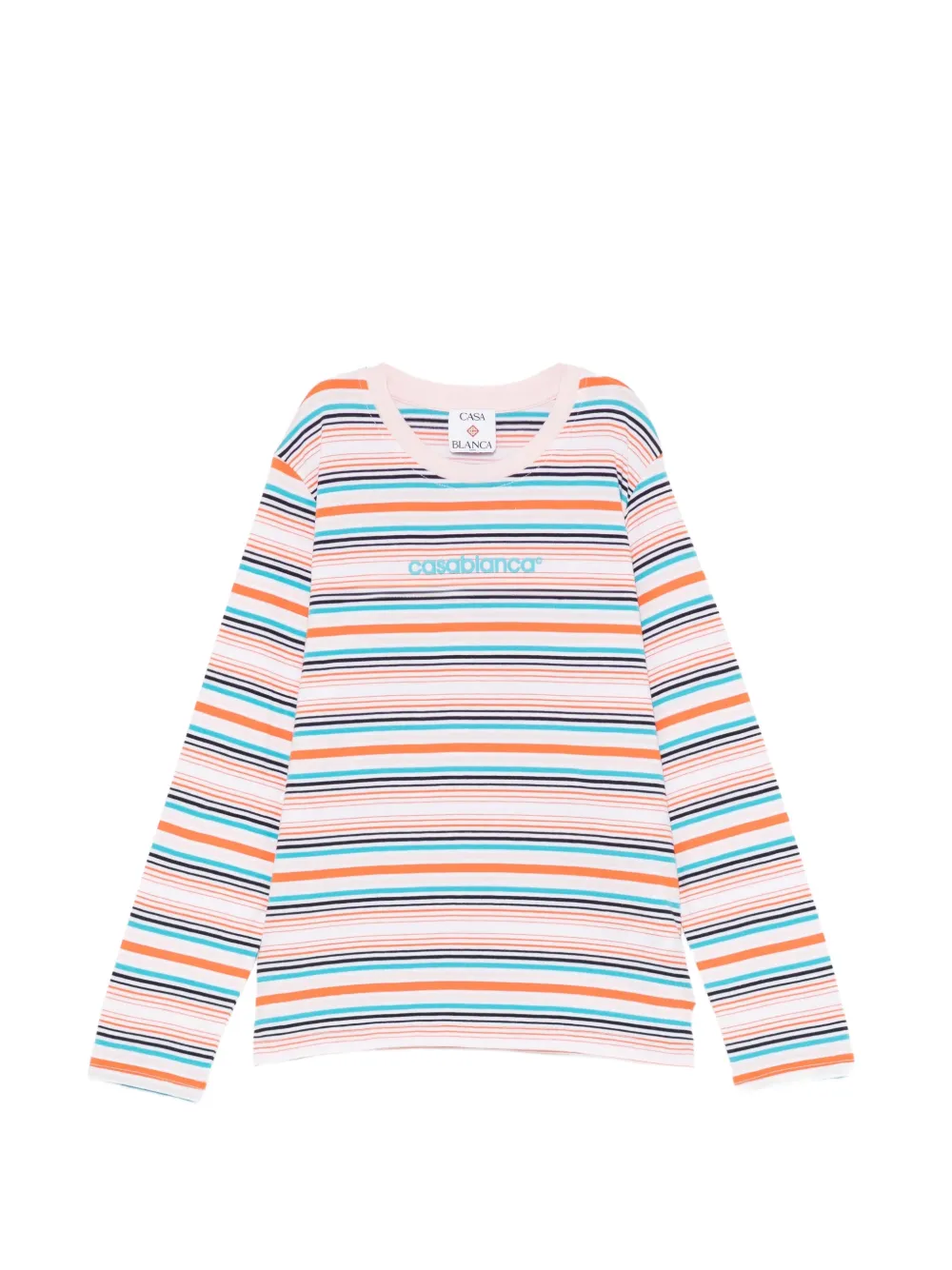 CASABLANCA KIDS Gestreept T-shirt Wit