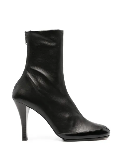 Jude Luna ankle boots black stretch and brushed leather