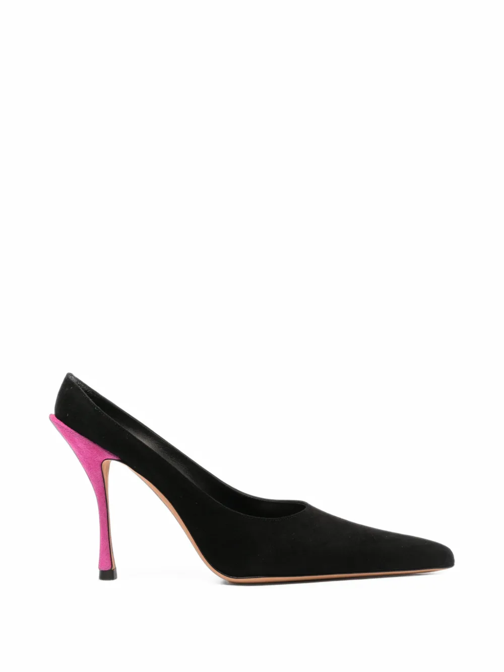 Jude Strike Suede Pointed-toe Pumps In Black