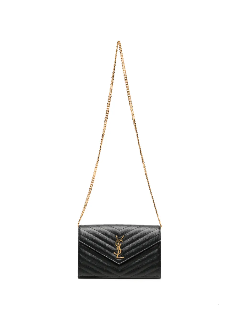 Saint Laurent Portafoglio Cassandre trapuntato - Nero