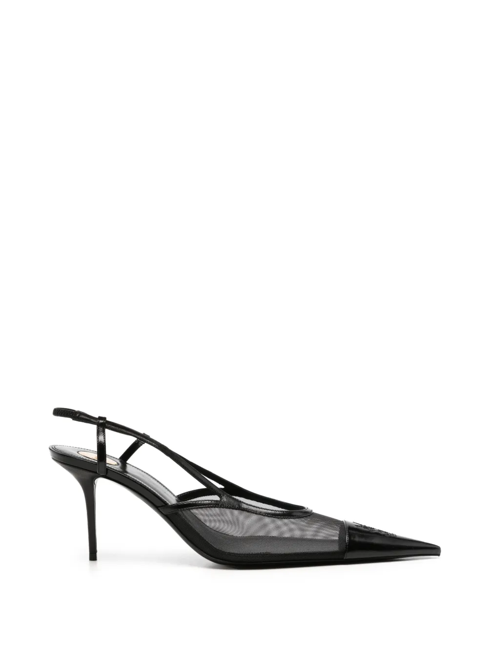 Saint Laurent Renée 75 mesh pumps - Schwarz