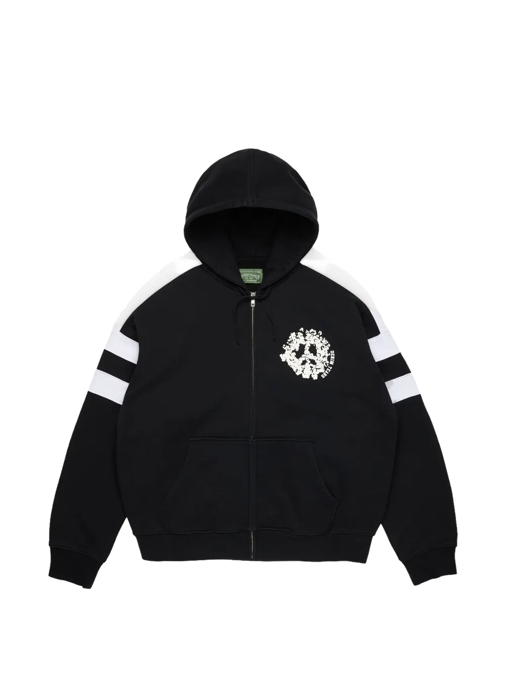 Denim Tears Jeans-Kapuzenjacke mit Einsätzen - Schwarz