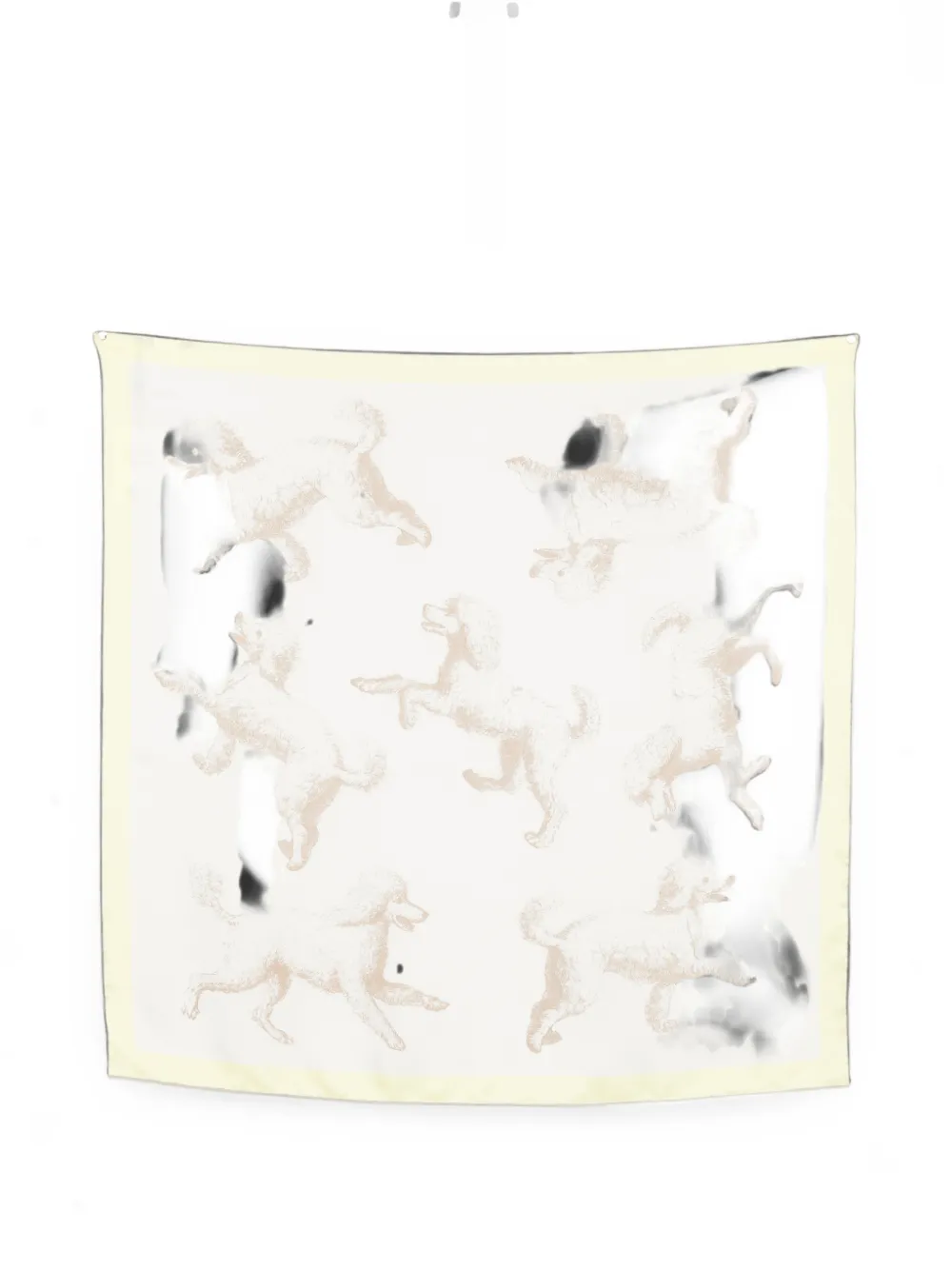 Jacquemus Le Grand Foulard Caniche silk scarf - Nude