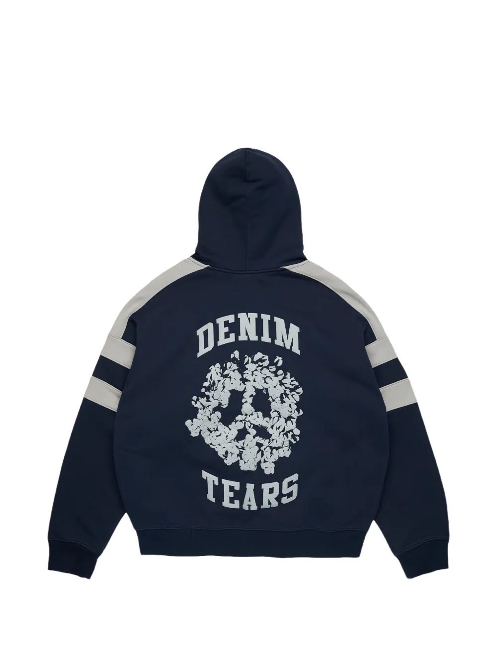Denim Tears Denim U hoodie met vlakken en rits Blauw